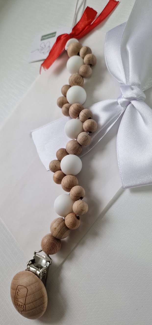 Lanț suzetă handmade ChupeteLuv, silicon alimentar, personalizat, bebeluși 0+