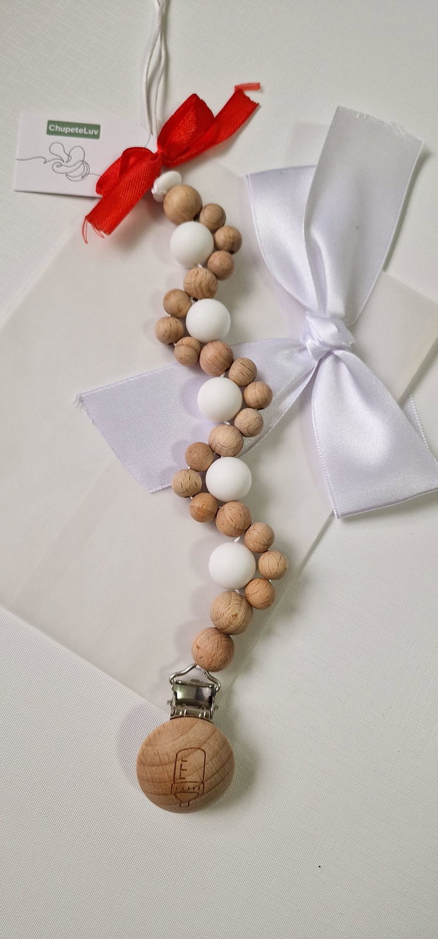 Lanț suzetă handmade ChupeteLuv, silicon alimentar, personalizat, bebeluși 0+