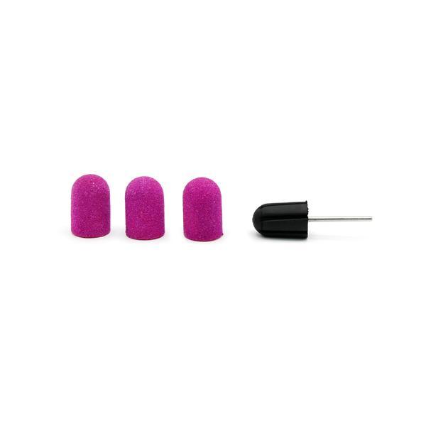 Set suport si smirghel rezerva 16*25mm #120 3 buc - Liliac