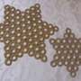 2 stelute lurex decor Craciun