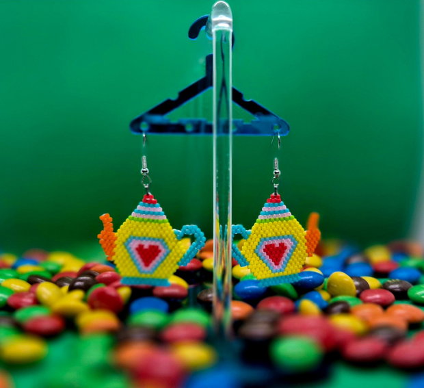 Cercei ceainic m&m