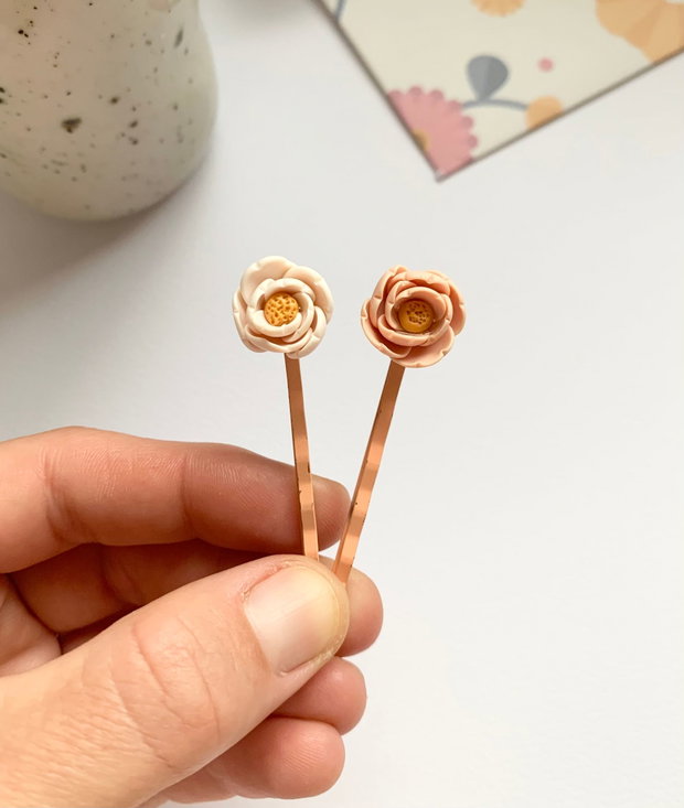 Set de 2 agrafe Roses