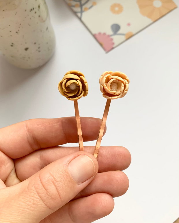 Set de 2 agrafe Roses