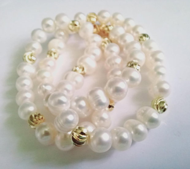 Perle naturale Japonia - Gold