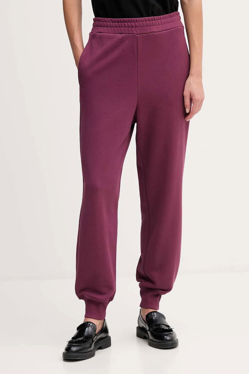 United Colors of Benetton pantaloni de trening din bumbac culoarea bleumarin, uni, 3UNIDF01A