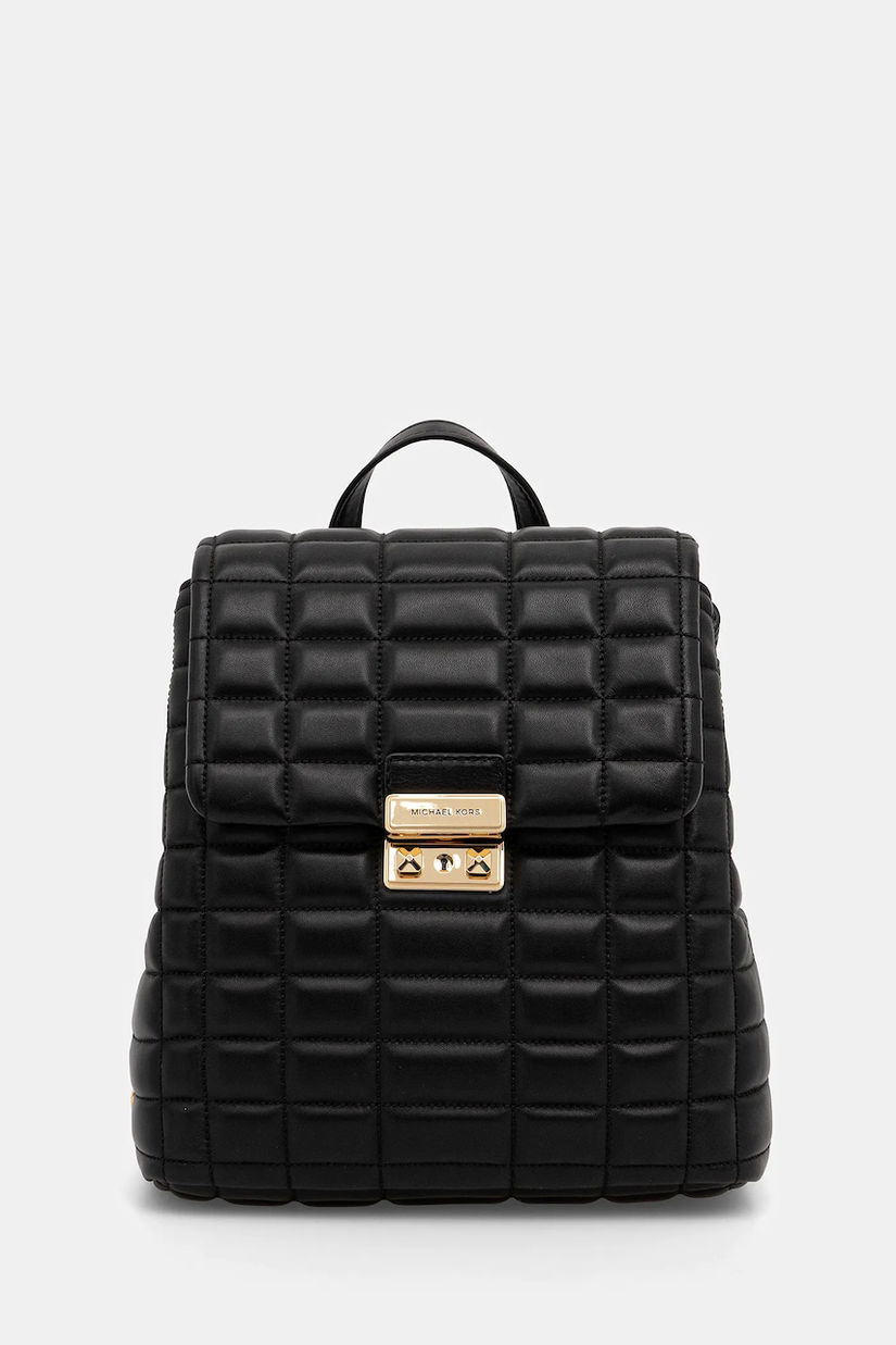 MICHAEL Michael Kors ghiozdan de piele culoarea negru, mic, uni, 30F5G2RB1L