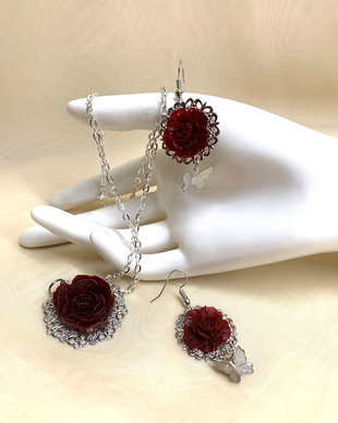 Set Bijuterii handmade unicat din rasina 00910