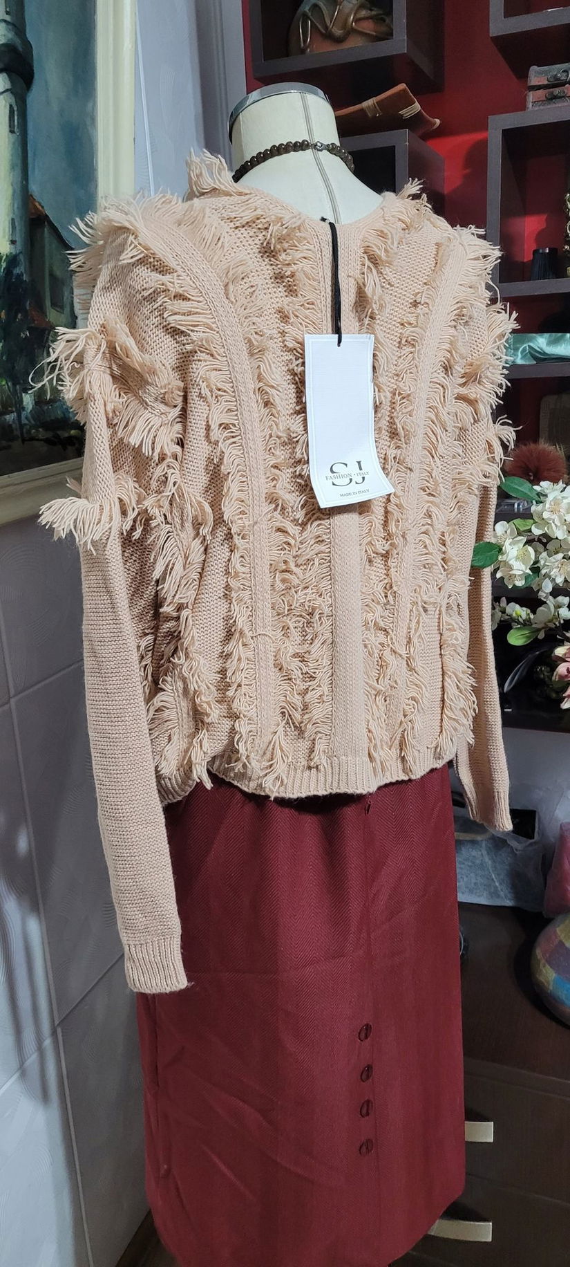 Pulover lână acrilica L-XL