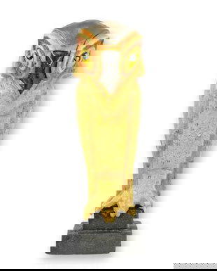 Bufnita-figurina Art Deco din fonta masiva