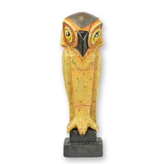 Bufnita-figurina Art Deco din fonta masiva