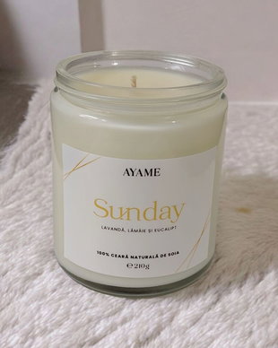 Lumânare parfumată SUNDAY 210 g