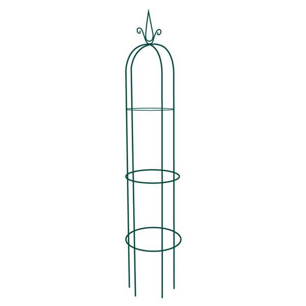 Suport metalic de gradina pentru flori cataratoare, negru, 195x38 cm