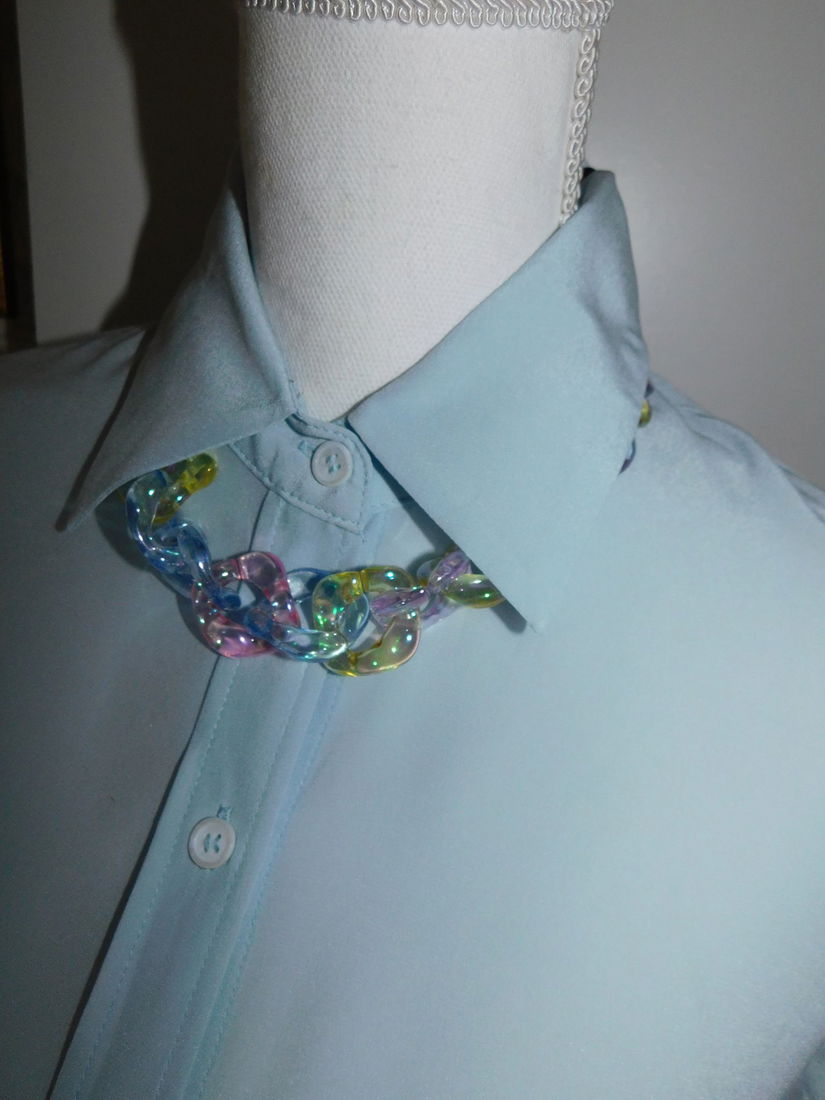 ZARA , bluza noua  matase naturala , etichete atasate, colier cadou