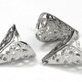 Capacel metalic, platina, 11.5x15 mm