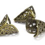 Capacel metalic, bronz, 11.5x15 mm