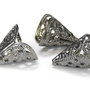 Capacel metalic, gunmetal, 11.5x15 mm