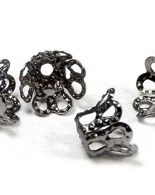 Capacel metalic, gunmetal, 8x6 mm