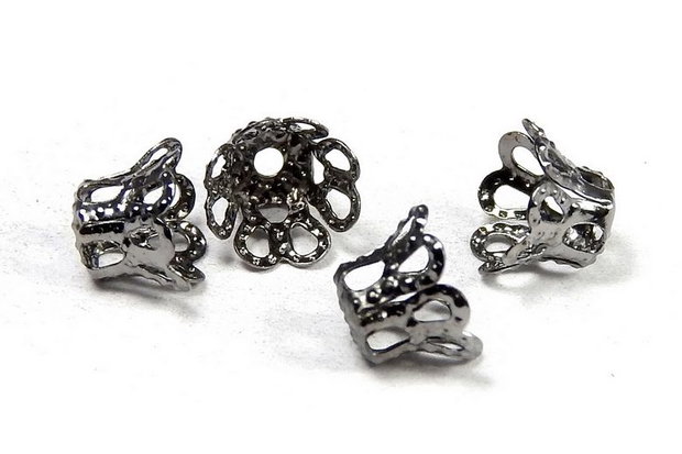 Capacel metalic, gunmetal, 8x6 mm