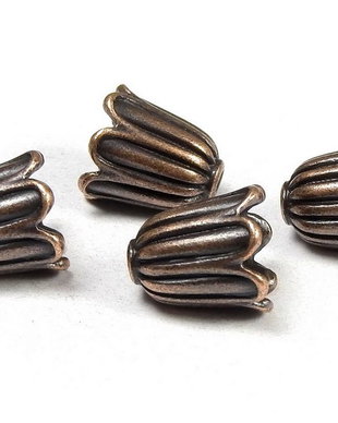 Capacel metalic, cupru, 10x10 mm