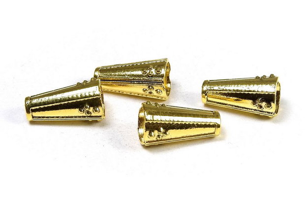 Capacel metalic, auriu antichizat, 8x13 mm