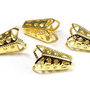 Capacel metalic, auriu, 16x10 mm
