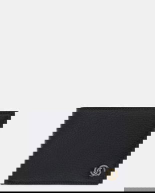 Just Cavalli portofel de piele culoarea negru, 79QA5PW3 ZP114