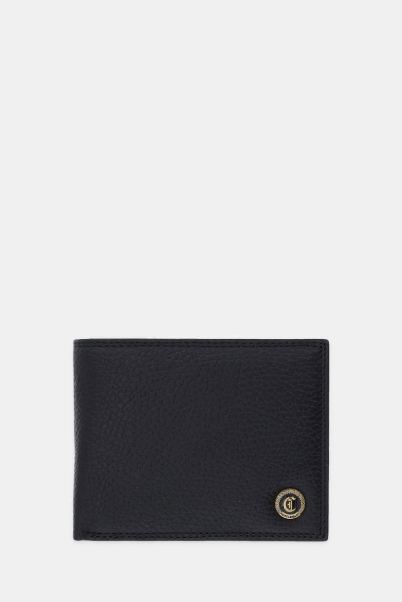 Just Cavalli portofel de piele culoarea negru, 79QA5PW3 ZP114