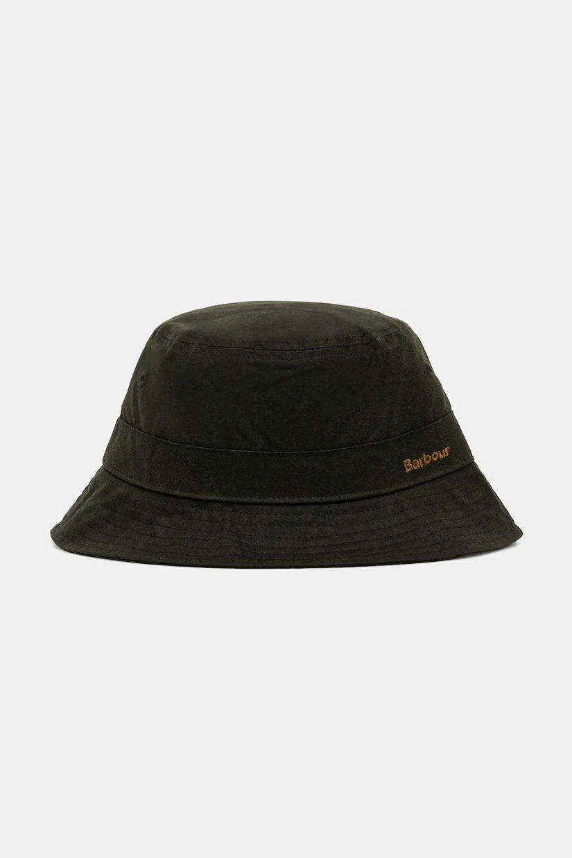 Barbour palarie din bumbac culoarea verde, LHA0519