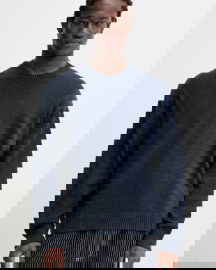 Hollister Co. pulover culoarea bleumarin, KI320-5058