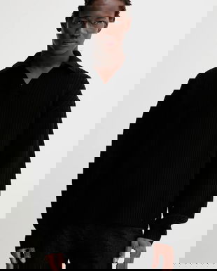 Filippa K pulover de lână culoarea negru, călduros, 31897