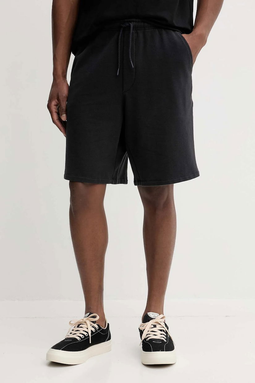American Vintage pantaloni scurți culoarea negru, MATU09A