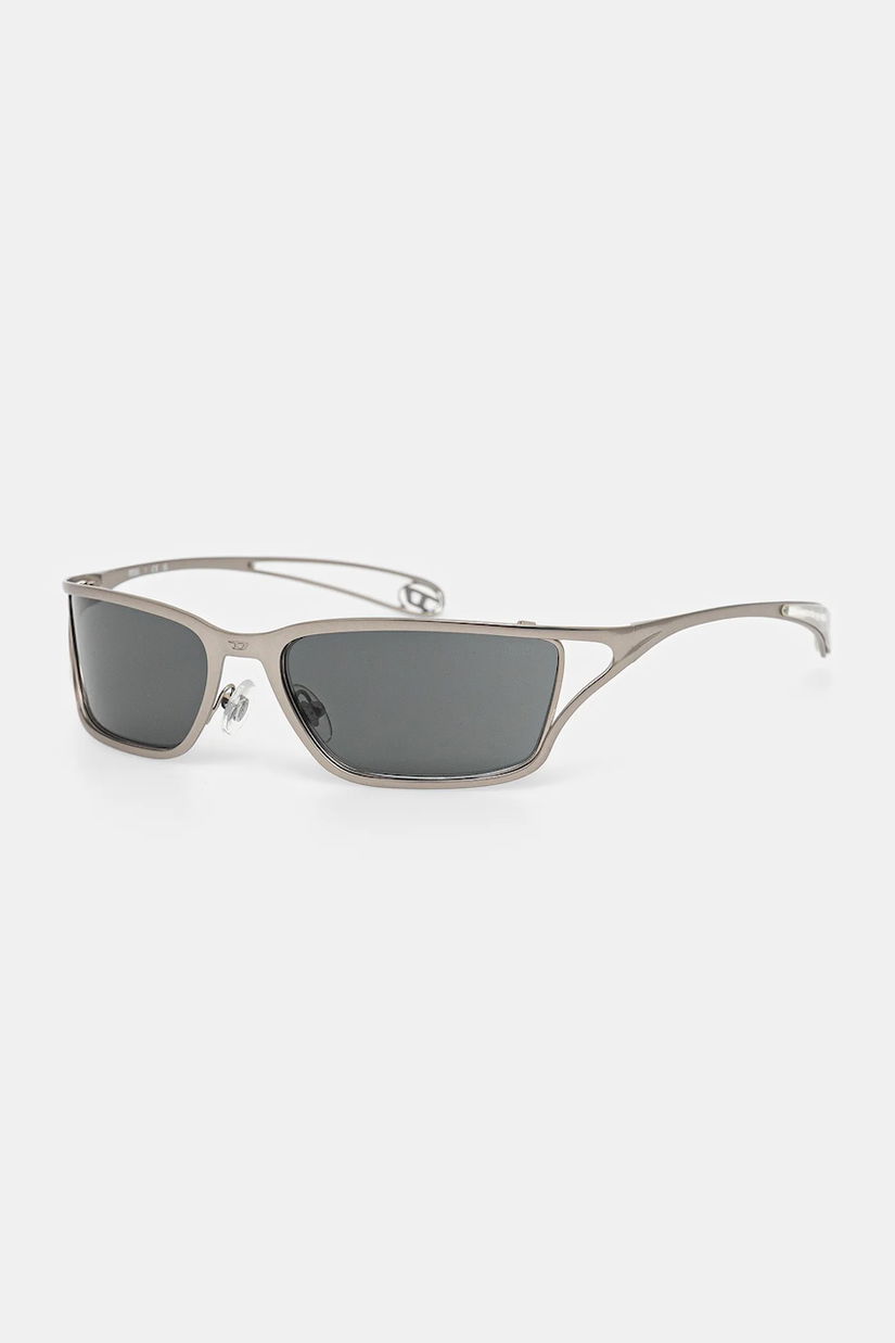 Diesel ochelari de soare culoarea argintiu, 0DL1015