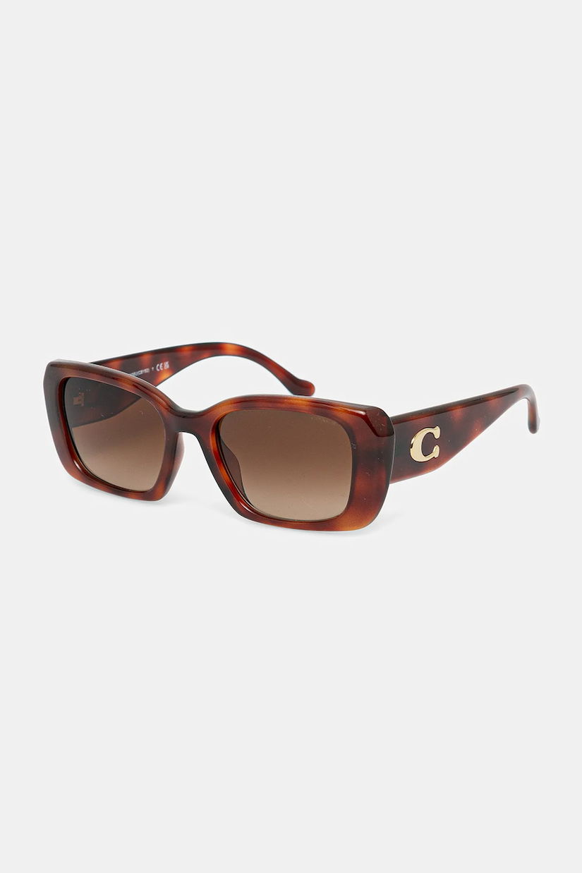 Coach ochelari de soare culoarea maro, 0HC8435U