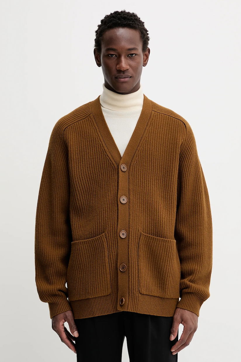 Filippa K cardigan din lână culoarea maro, 31896