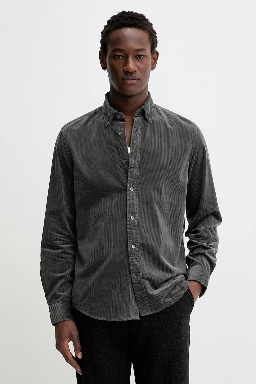 Marc O'Polo cămașă din bumbac culoarea verde, cu guler button-down, regular, M29730942172