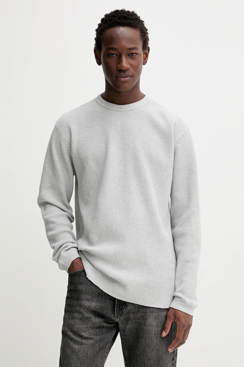 Levi's bluză culoarea gri, uni, A9249