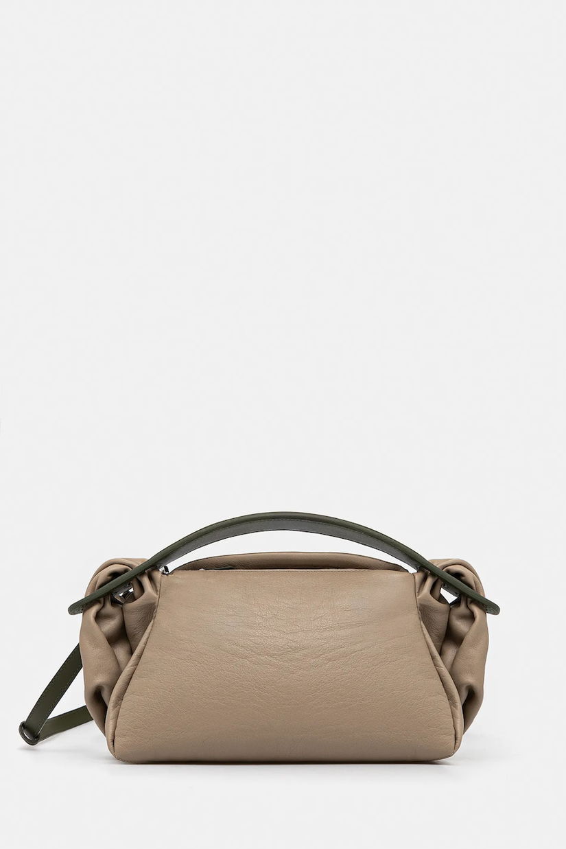 Kenzo poșetă de piele culoarea bej, FF52SA818L1B.11