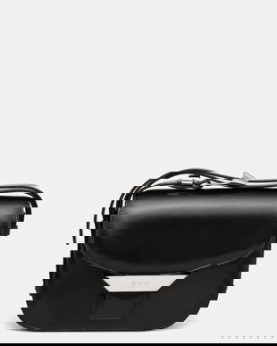 Kenzo poșetă de piele culoarea negru, FE62SA318L03.99