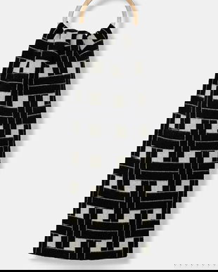 Kenzo esarfa de lana Large Reversible Scarf culoarea negru, modelator, FE68EU013JEB.02