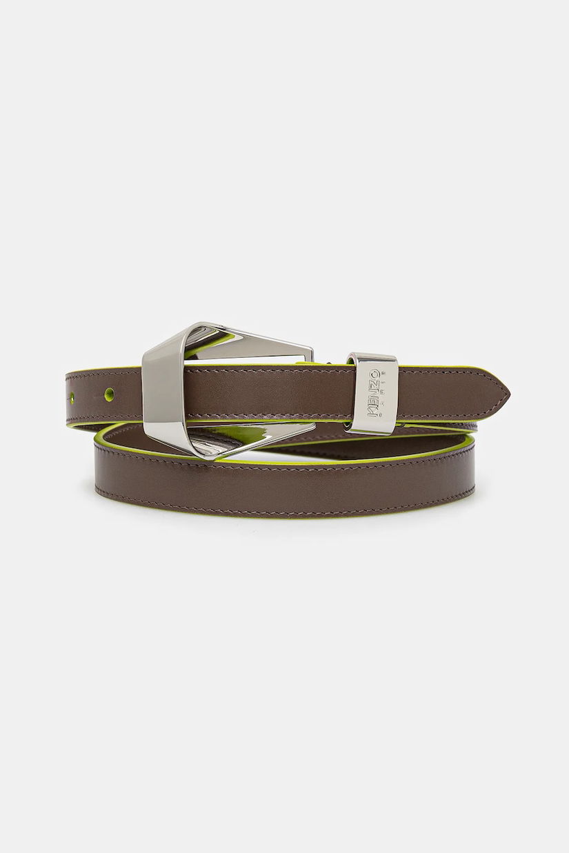 Kenzo curea de piele femei, culoarea maro, FE62CE040L03.10