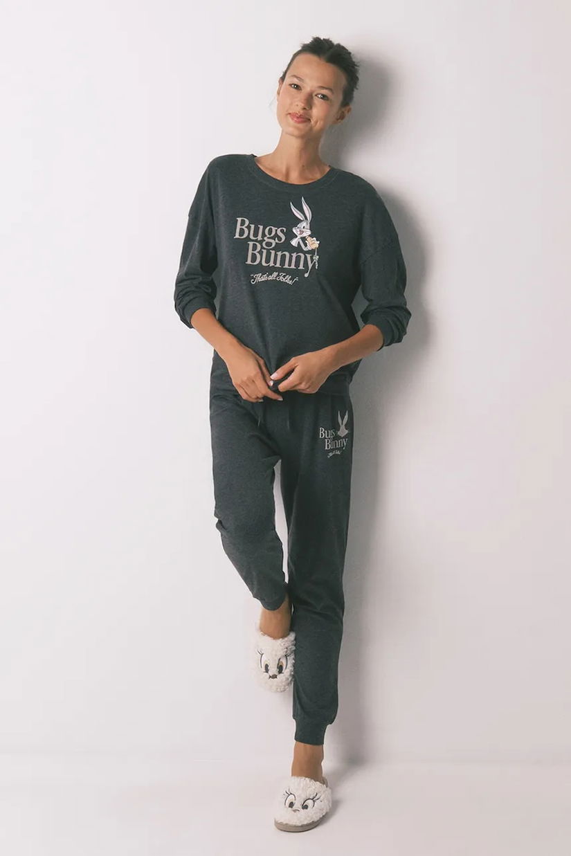women'secret pijama culoarea gri, 3132126