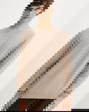 Levi's pulover din amestec de lână culoarea bej, light, A4320