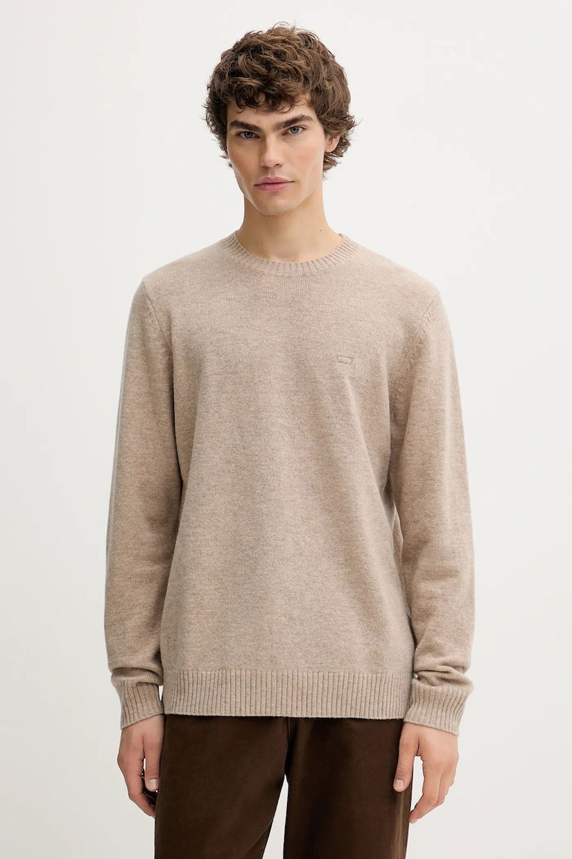 Levi's pulover din amestec de lână culoarea bej, light, A4320