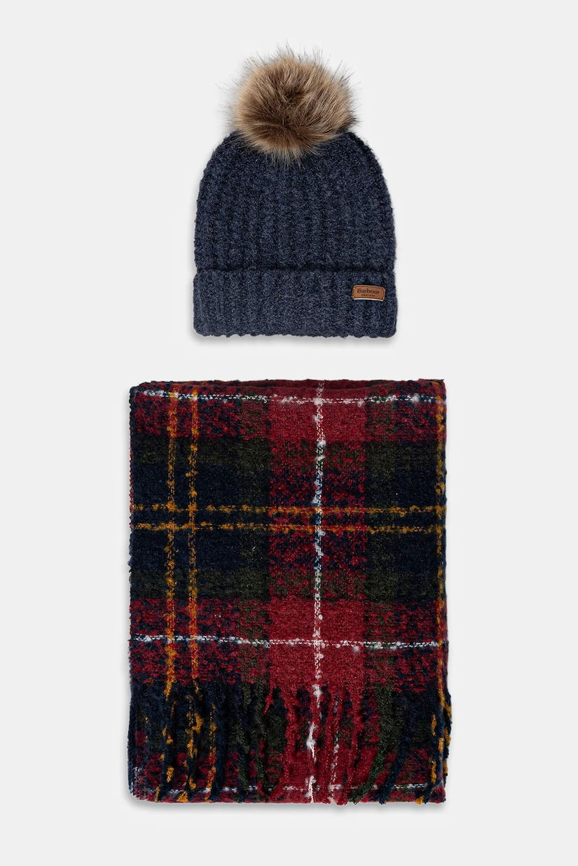 Barbour palarie si esarfa culoarea bej, LGS0077