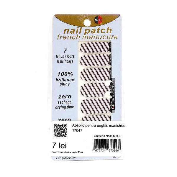 Sticker unghii, Global Fashion, manichiura finisata, S1003, Multicolor, 1 set
