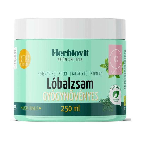 Balsam de corp vegan racoritor cu menta si rozmarin Herbiovit 250 ml