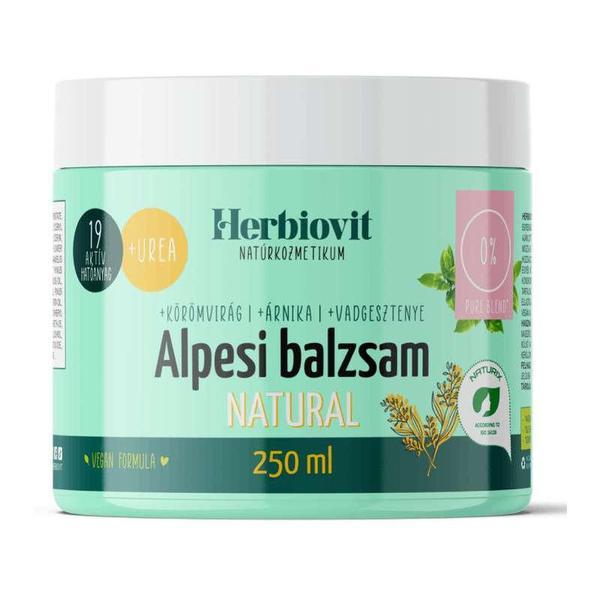 Balsam natural corporal pentru leziuni, entorse si iritatii Herbiovit Alpine 250 ml