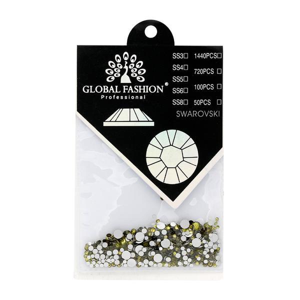 Mix cristale pentru unghii, Global Fashion, Verde