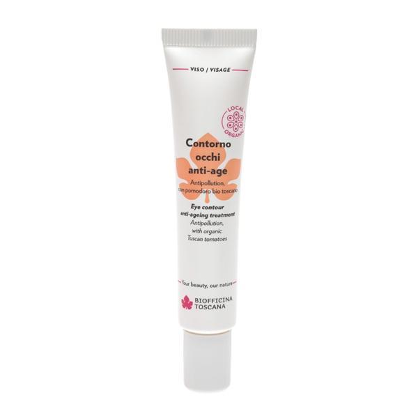 Crema de ochi antipoluare cu extract de rosie,- Biofficina Toscana, 15 ml
