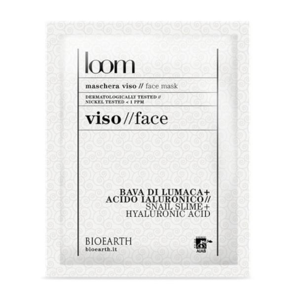 Masca servetel ten cu melc si acid hialuronic - Loom Bioearth, 15 ml
